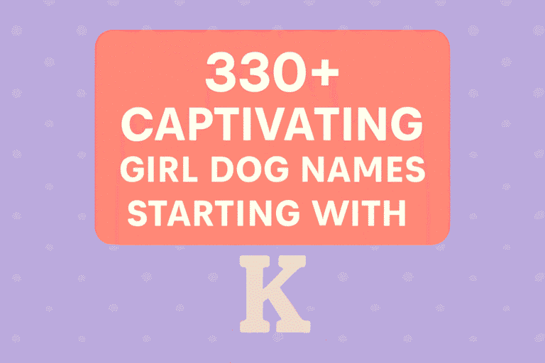 Dog names that start with K girls